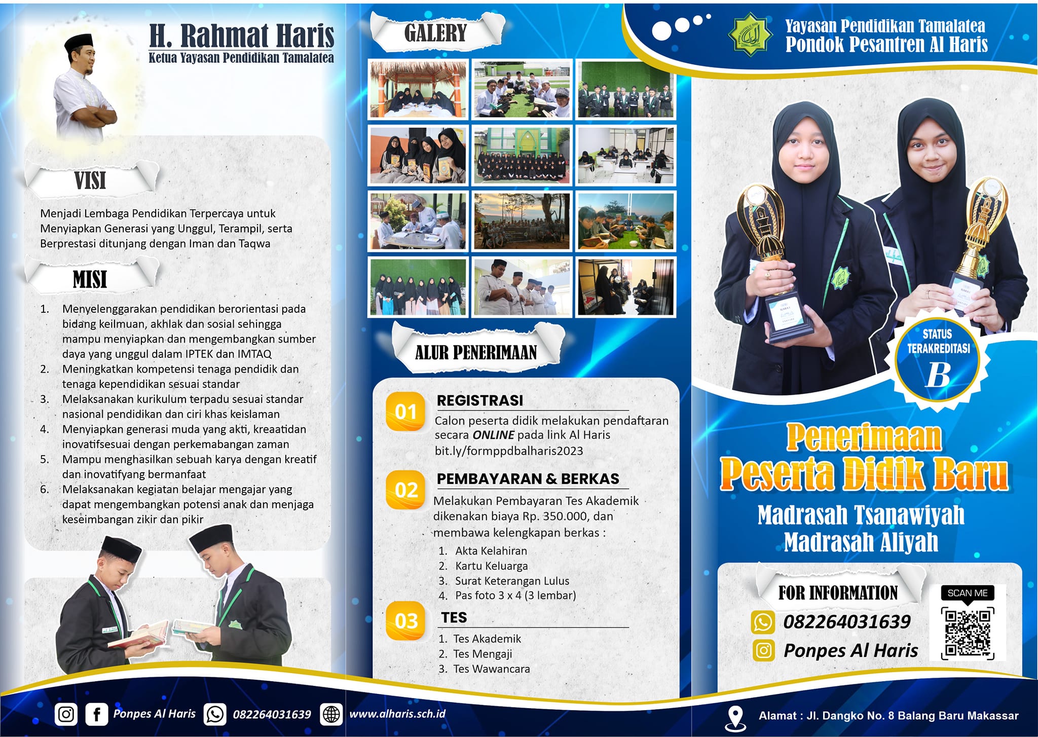 Brosur Pendaftaran Pesantren Al Haris